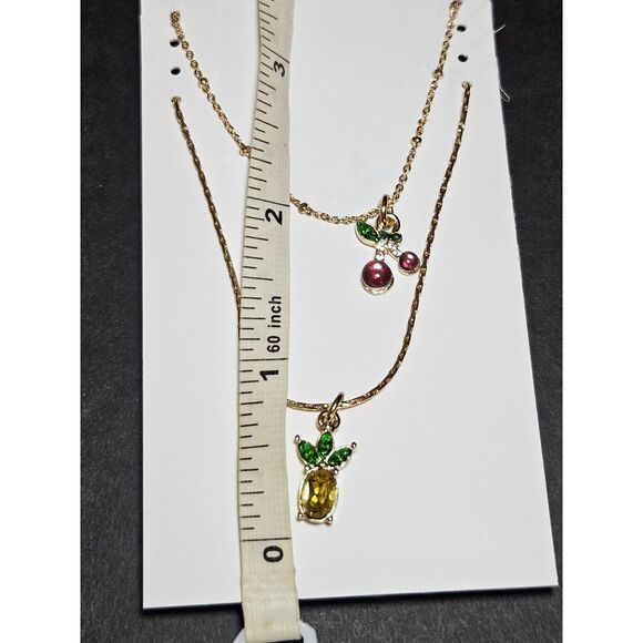 Betsey Johnson gold tone necklace set - Picture 7 of 8